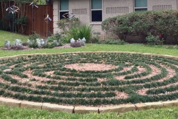 Labyrinth garden completed