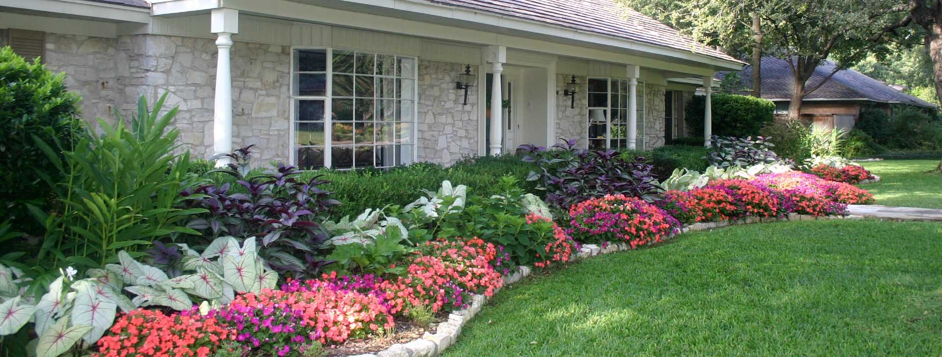 front yard seasonal color