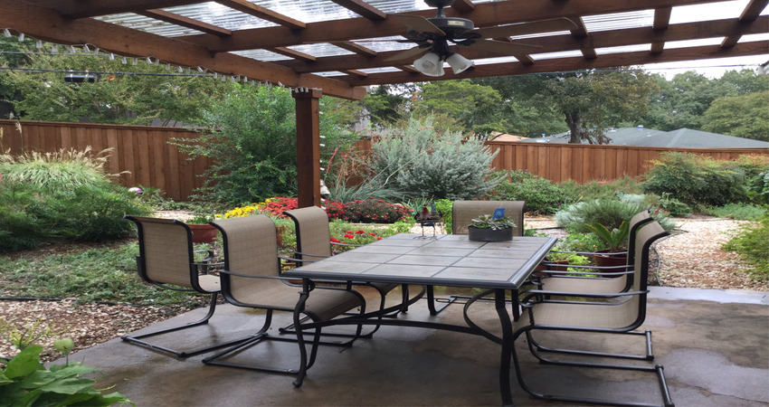 xeriscape garden patio