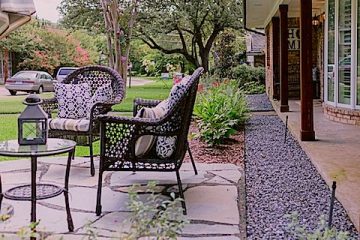 Flagstone-patio-xeriscaping-gravel-path